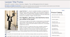 Desktop Screenshot of lawyertrialforms.com